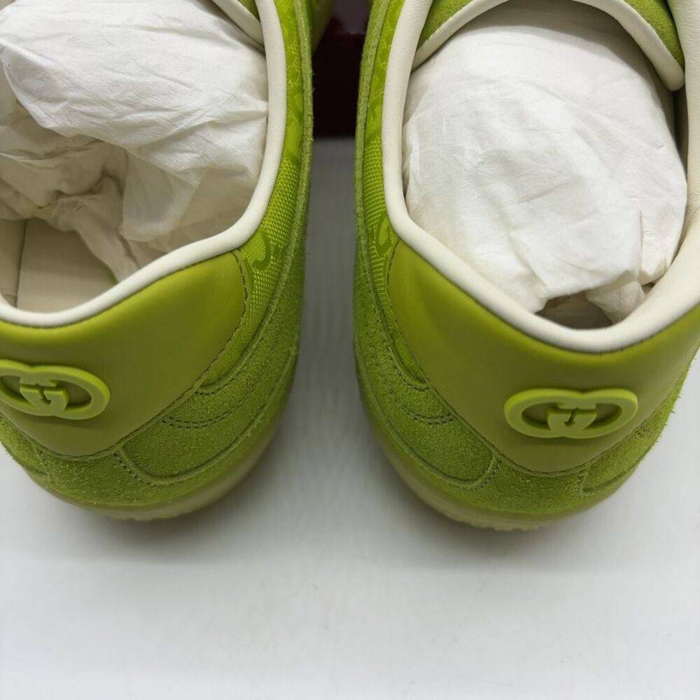 Gucci Neon Green Low-Top Sneakers - Picture 4 of 7